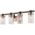 Minka Bridlewood 31" Wide Brushed Nickel 4-Light Bath Light