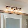 1_Minka Bridlewood 31" Wide Brushed Nickel 4-Light Bath Light