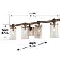 3_Minka Bridlewood 31" Wide Brushed Nickel 4-Light Bath Light more views
