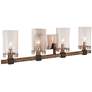 5_Minka Bridlewood 31" Wide Brushed Nickel 4-Light Bath Light more views