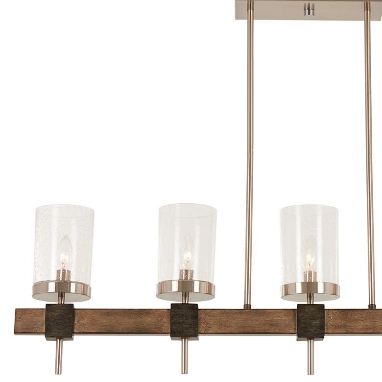 Image 4 Minka Bridlewood 40" Wide Gray and Nickel Kitchen Island Light Pendant more views