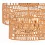 3_Minka Bungalow Heaven 20" Wide Soft Brass Papyrus Rope Ceiling Light more views