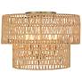 6_Minka Bungalow Heaven 20" Wide Soft Brass Papyrus Rope Ceiling Light more views