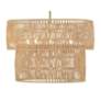 3_Minka Bungalow Heaven 26" Wide Soft Brass Rope 5-Light Pendant more views