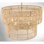 7_Minka Bungalow Heaven 26" Wide Soft Brass Rope 5-Light Pendant more views