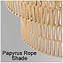 7_Minka Bungalow Heaven 32" Brass Papyrus Rope 6-Light Coastal Pendant more views