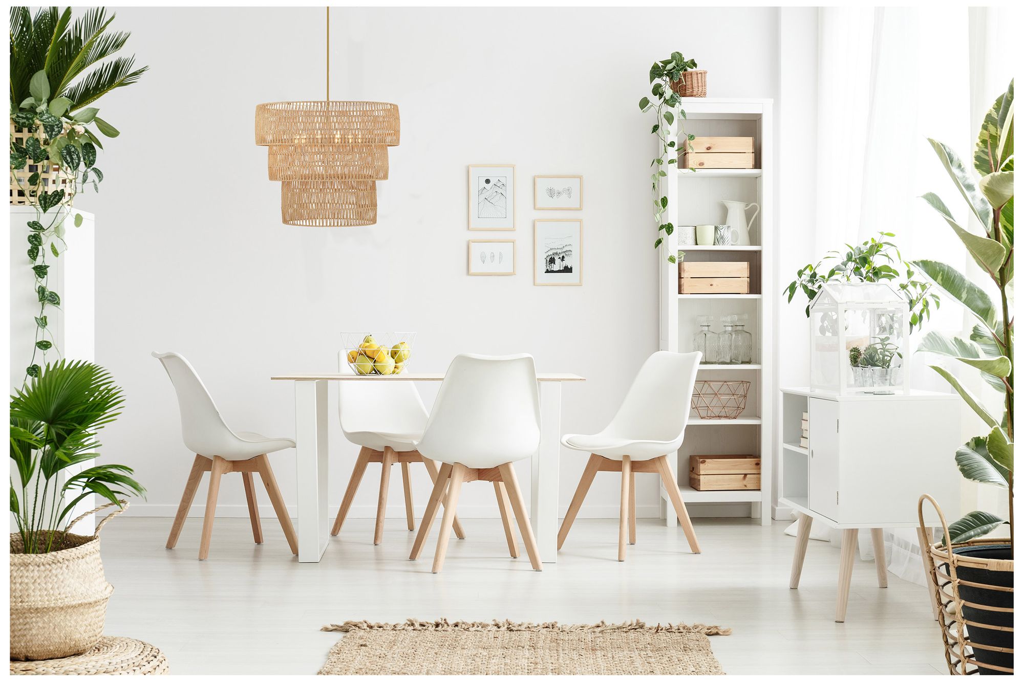 Minka Bungalow Heaven 32" Brass Papyrus Rope 6-Light Coastal Pendant