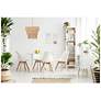 Minka Bungalow Heaven 32" Brass Papyrus Rope 6-Light Coastal Pendant