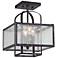 Minka Camden Square 11" Wide Charcoal Ceiling Light