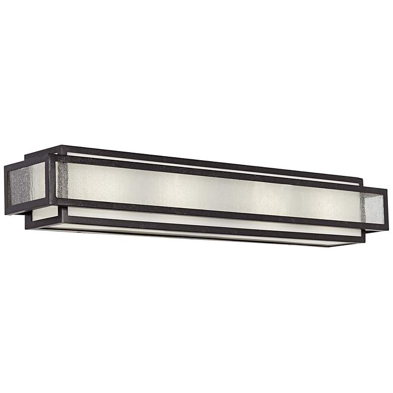 Image 2 Minka Camden Square 30 inch Wide Charcoal Bath Light