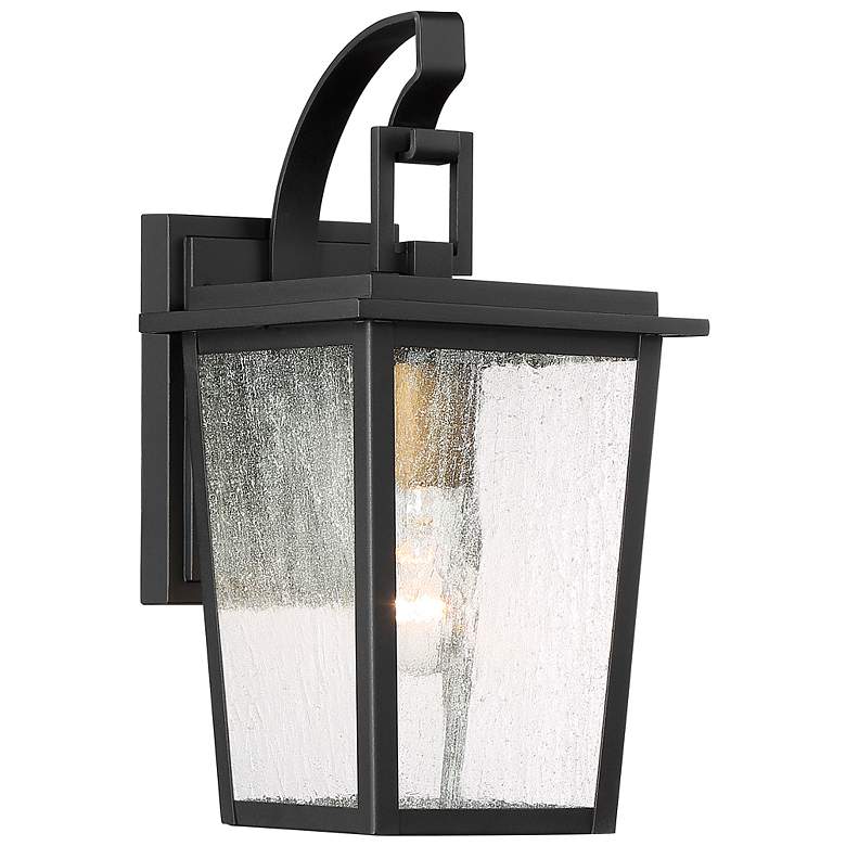 Image 1 Minka Cantebury 14 1/4" High Sand Black Outdoor Wall Light