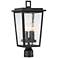 Minka Cantebury 19 3/4" High Sand Black 4-Light Outdoor Post Light
