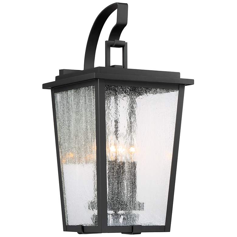 Image 1 Minka Cantebury 23" High Sand Black 4-Light Outdoor Wall Light
