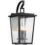 1_Minka Cantebury 23" High Sand Black 4-Light Outdoor Wall Light