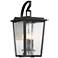 Minka Cantebury 23" High Sand Black 4-Light Outdoor Wall Light
