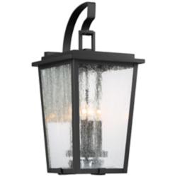 Minka Cantebury 23" High Sand Black 4-Light Outdoor Wall Light
