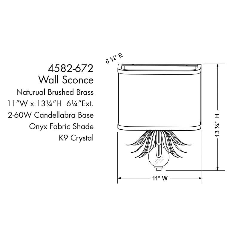 Image 6 Minka Caprio 13 1/4" Natural Brushed Brass 2-Light Wall Sconce more views