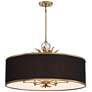 2_Minka Caprio 32 3/4" Wide Brushed Brass 6-Light Drum Pendant