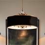 1_Minka Caprio 32 3/4" Wide Brushed Brass 6-Light Drum Pendant