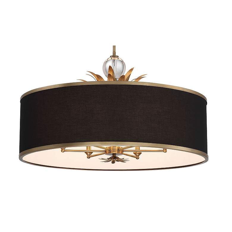 Image 5 Minka Caprio 32 3/4" Wide Brushed Brass 6-Light Drum Pendant more views
