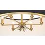 Minka Caprio 32 3/4" Wide Brushed Brass 6-Light Drum Pendant