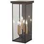 1_Minka Casway 22" High Oil-Rubbed Bronze Outdoor Pocket Wall Light