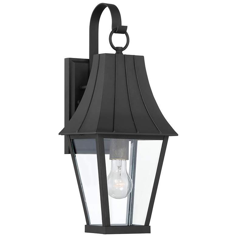 Image 2 Minka Chateau Grande 19" High Coal Black Outdoor Lantern Wall Light