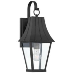 Minka Chateau Grande 19" High Coal Black Outdoor Lantern Wall Light