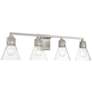 1_Minka Chatham Square 32 1/2" Wide Brushed Nickel 4-Light Bath Light