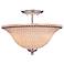 Minka Chrome Mosaic 16" Wide Ceiling Light Fixture