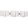 1_Minka Clarte 27" Wide Chrome and White Iris Glass 3-Light Bath Light