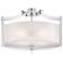 Minka Clarte Collection 17" Wide Chrome Ceiling Light