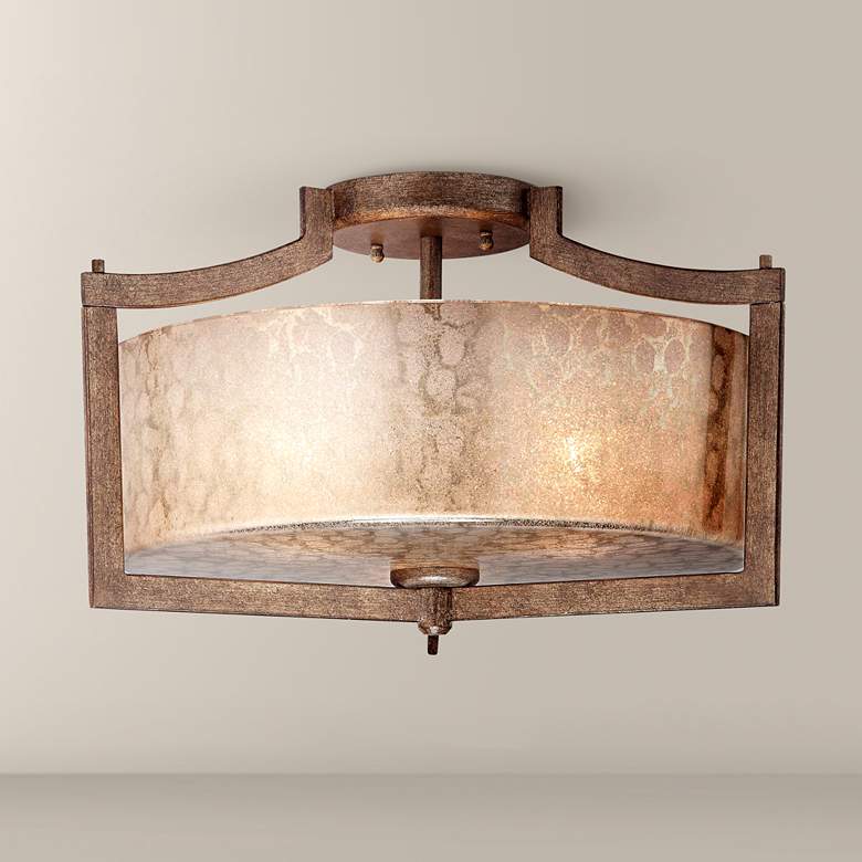Image 1 Minka Clarte Collection 17 inch Wide Panta Iron Ceiling Light