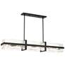 3_Minka Cloud Break 59 3/4" Wide Coal Black Linear Chandelier