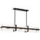 Minka Cloud Break 59 3/4" Wide Coal Black Linear Chandelier