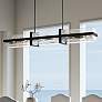 2_Minka Cloud Break 59 3/4" Wide Coal Black Linear Chandelier
