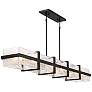 4_Minka Cloud Break 59 3/4" Wide Coal Black Linear Chandelier more views