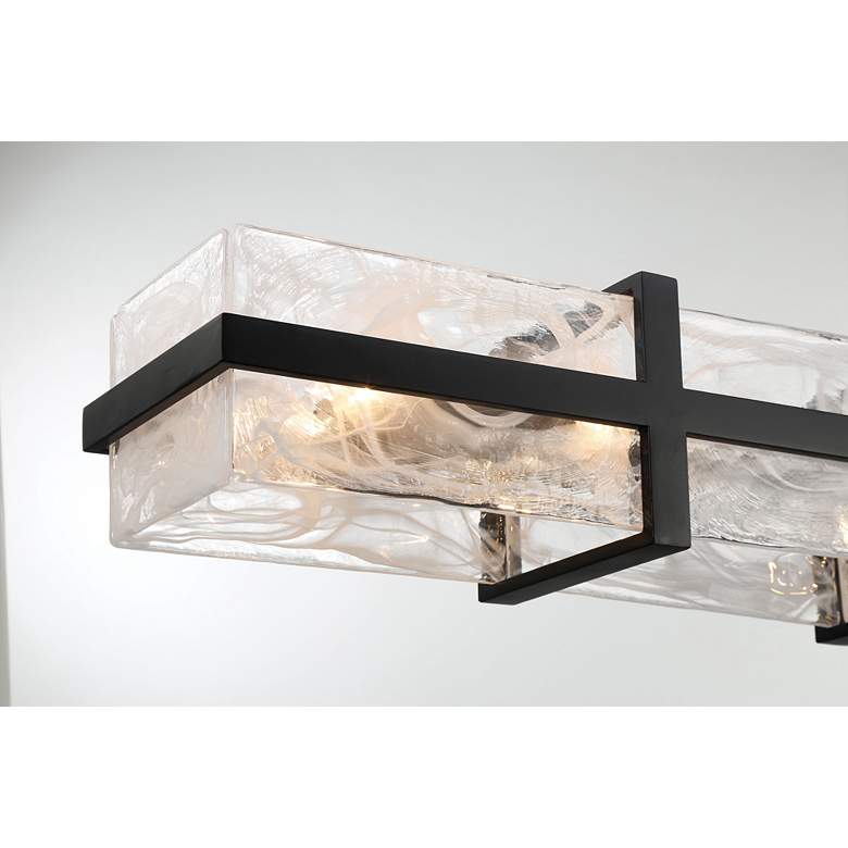 Image 7 Minka Cloud Break 59 3/4" Wide Coal Black Linear Chandelier more views