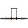 Minka Cloud Break 59 3/4" Wide Coal Black Linear Chandelier in scene