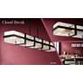Minka Cloud Break 59 3/4" Wide Coal Black Linear Chandelier in scene