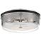 Minka Cole's Crossing 15" Brushed Nickel 3-Light Ceiling Light