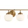 7_Minka Cornwell 32" Wide Aged Brass 4-Light Vanity Bath Light more views
