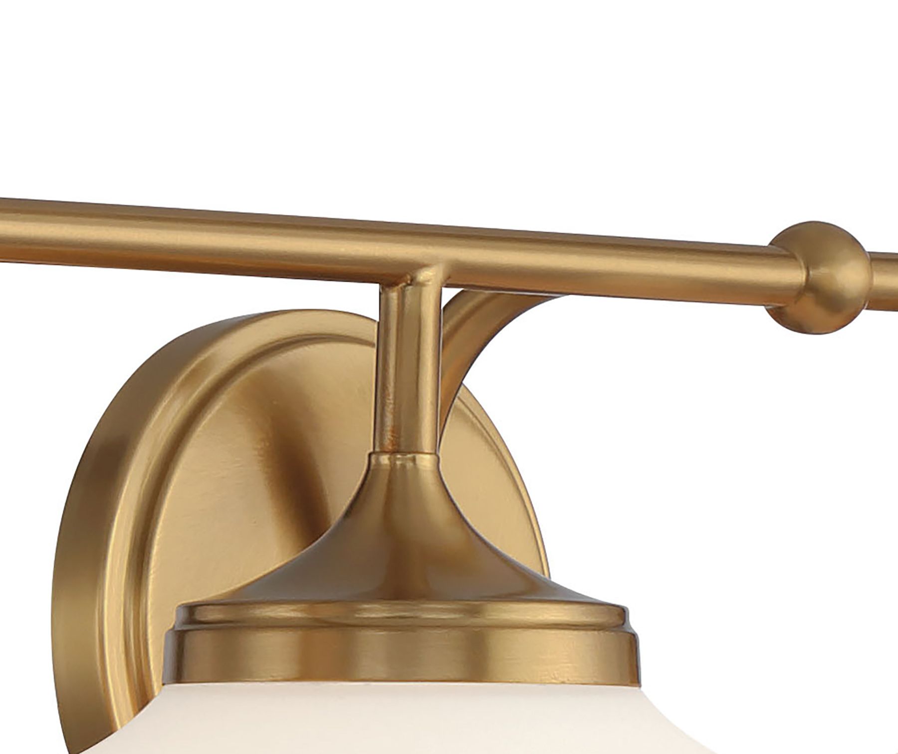 Minka Cornwell 32" Wide Aged Brass 4-Light Vanity Bath Light in scene