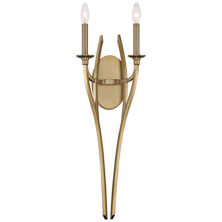 Image 1 Minka Covent Park 27 1/2" High 2-Light Honey Gold Wall Sconce
