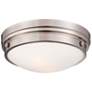 2_Minka Culver Collection 13 1/4" Wide Brushed Nickel Ceiling Light
