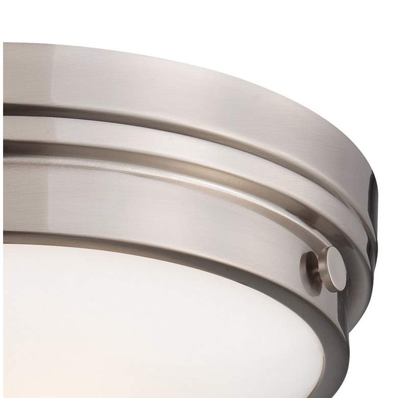 Image 3 Minka Culver Collection 13 1/4" Wide Brushed Nickel Ceiling Light more views