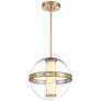 2_Minka Divinely 16 3/4" Wide Modern Celeste Brass LED Pendant Light