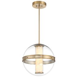 Minka Divinely 16 3/4" Wide Modern Celeste Brass LED Pendant Light