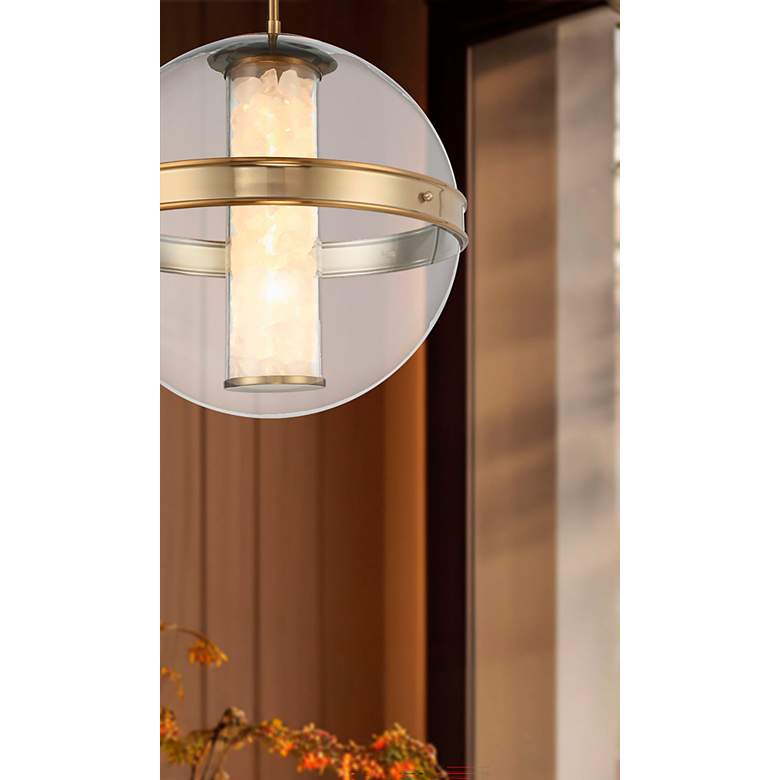 Image 5 Minka Divinely 16 3/4" Wide Modern Celeste Brass LED Pendant Light more views