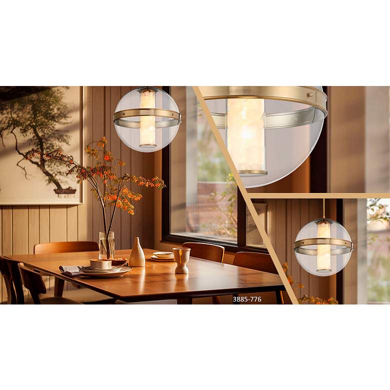 Image 6 Minka Divinely 16 3/4" Wide Modern Celeste Brass LED Pendant Light more views